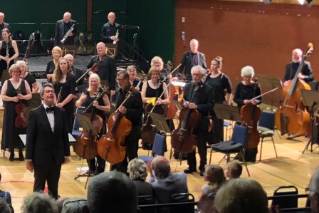 Orchestra in rehearsal, the lower strings